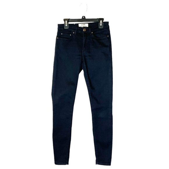 Acne Studios Black Skin 5 Lacey Skinny Leg Jeans Size 25 - Picture 2 of 10